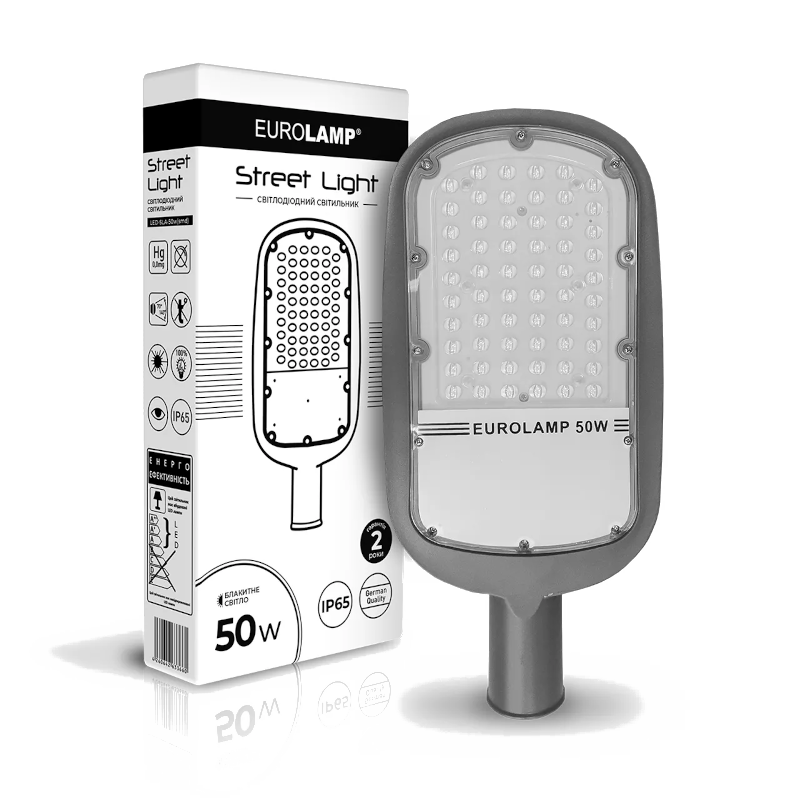 Консольний світильник EUROLAMP 50Вт, 5000К, 5500lm, IP65 (LED-SLA-50w(smd))